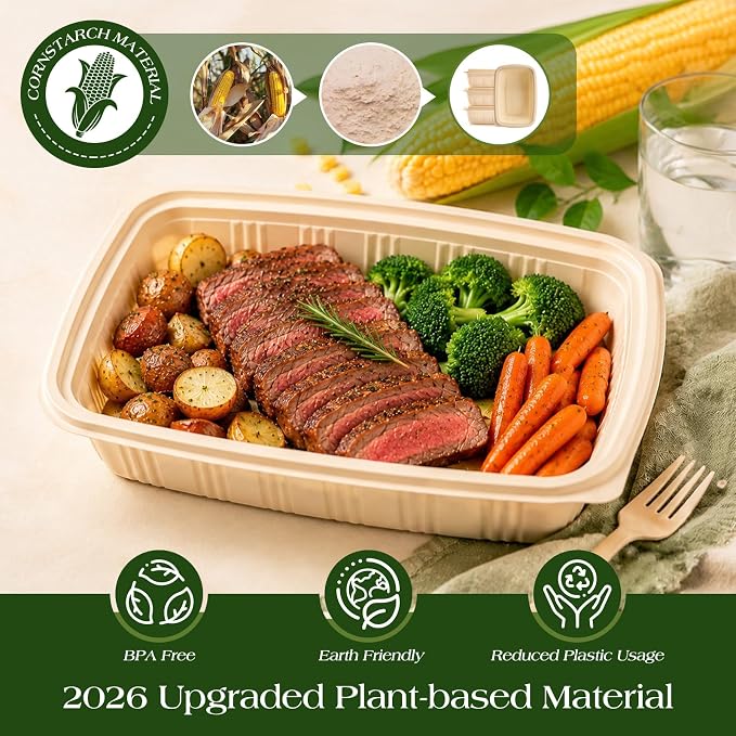 100 Piece Meal Prep Containers - Image 3