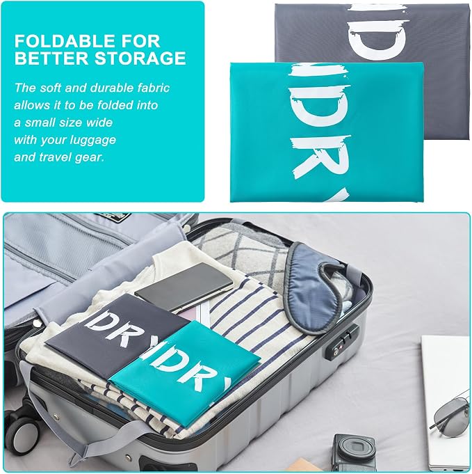 4 Pack Travel Laundry Bag, Extra Large Dirty Clothes Organizer - Image 4