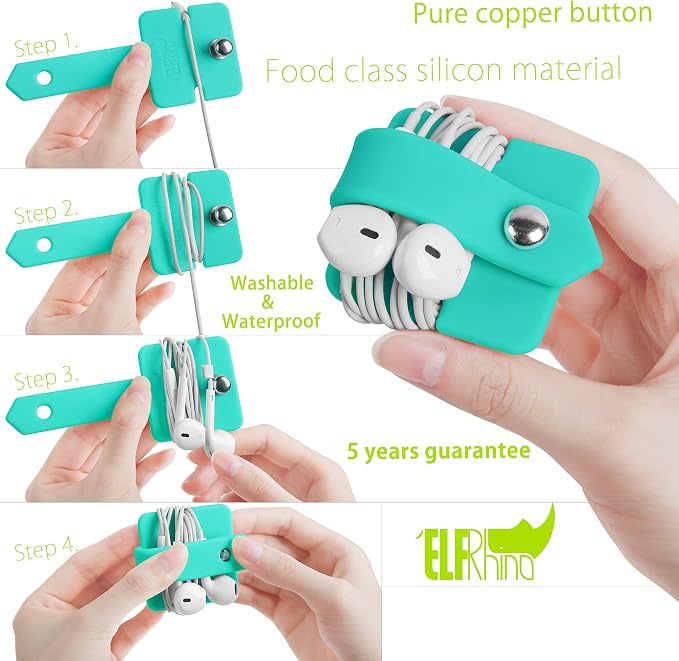 Cord Organizer Earbuds Holder Earphone Wrap Earphones Organizer Headset - Image 3
