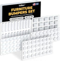 128 Clear Cabinet Bumper Pads – Self-Adhesive Silicone Set with 5 Unique Shapes for Doors, Drawers & Furniture – Premium Sound Dampening Pads for Surface Protection