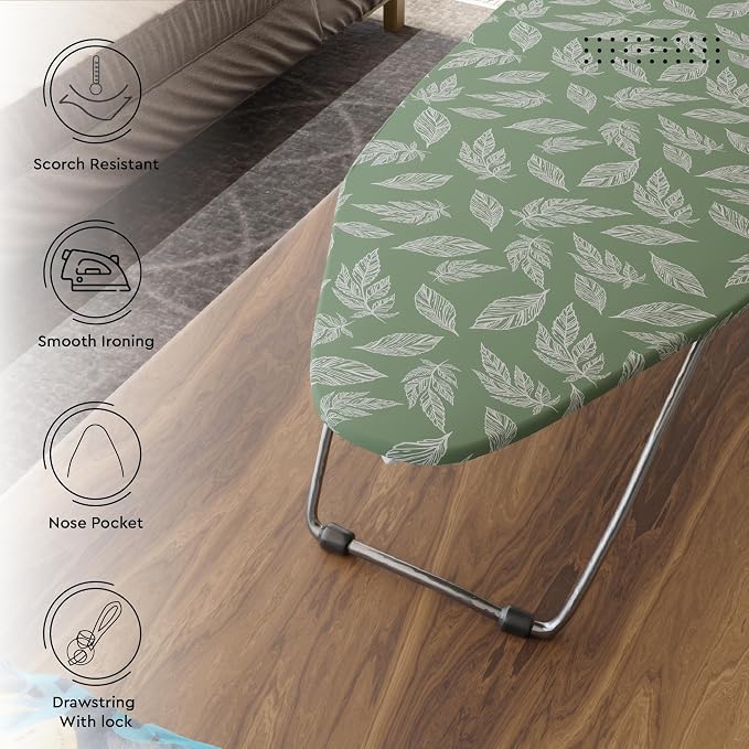 Encasa XO Ironing Board Cover and Pad, Thick Felt 28"x12" - Image 7