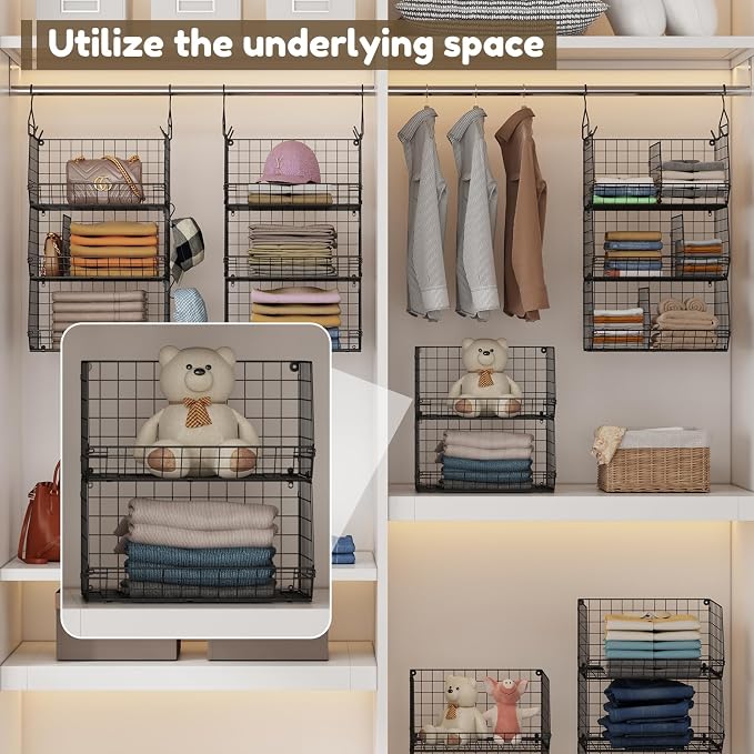 Jautokerdar 4 Tier Hanging Closet Organizer - Image 5