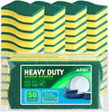 AIDEA Sponges Kitchen, 200-PK Heavy Duty Dish Sponge Kitchen, Scrub Sponges by AIDEAHOME