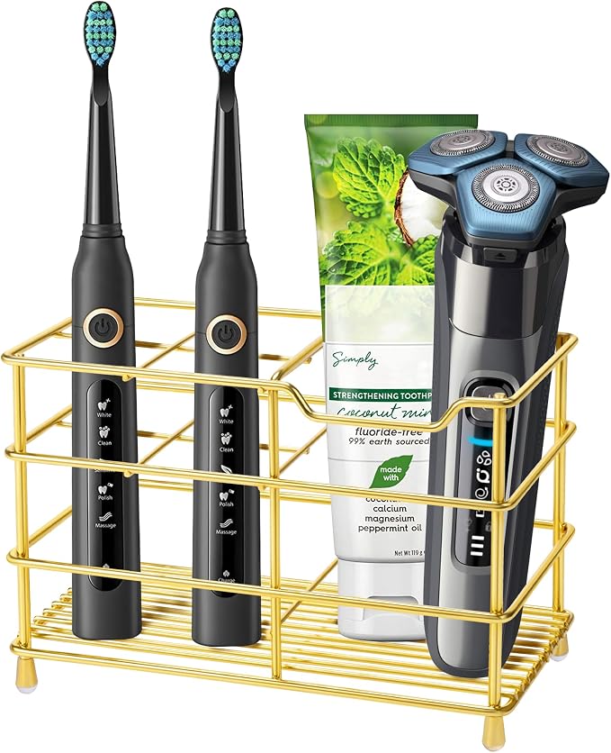 Electric Toothbrush Holders for Bathrooms 304 Stainless Steel Quick Drying | by Urbanstrive