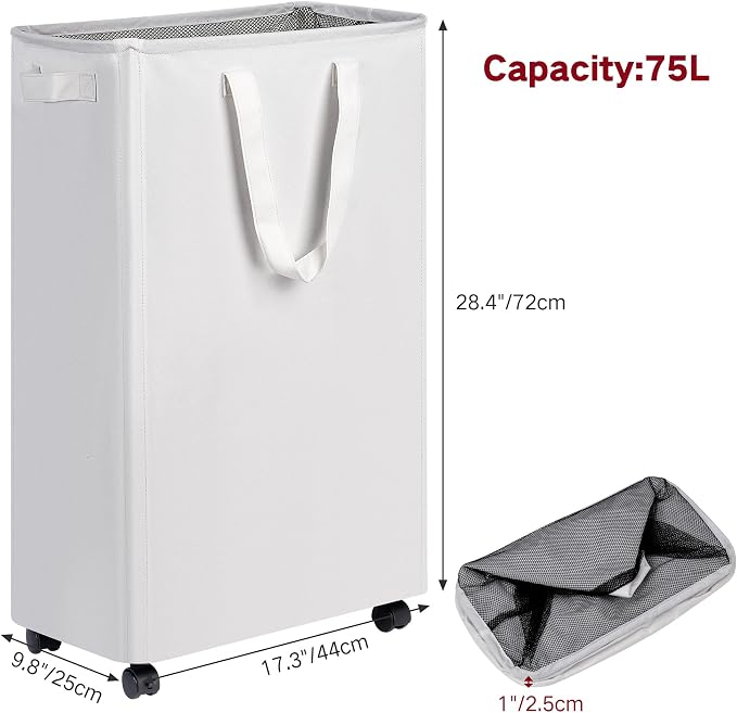 efluky Slim Laundry Hamper - Image 2