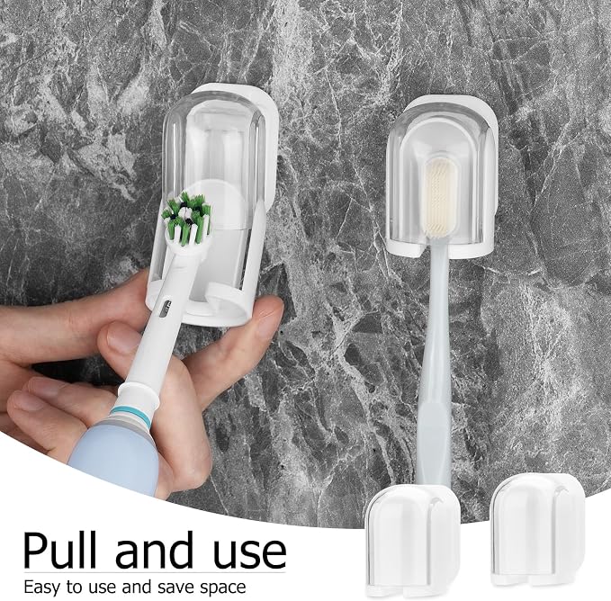4Pack Toothbrush Holder Wall Mounted - Image 4
