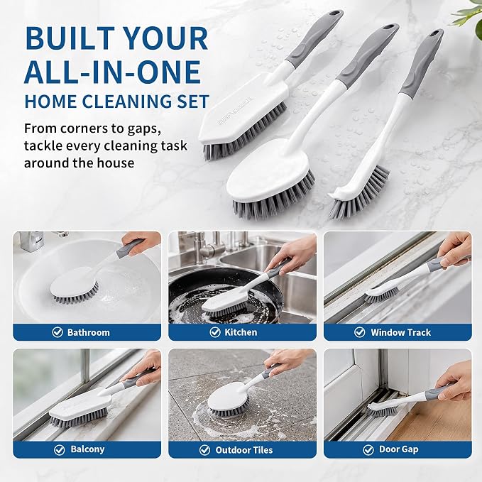 3PCS Heavy Duty Scrub Brush Set - Image 7