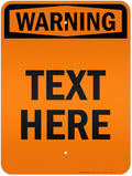 Custom warning Sign, OSHA Sign, 18x24 Inches, 3M EGP Reflective, Rust Free .080 Aluminum, Fade Resistant, Made in USA by My Sign Center