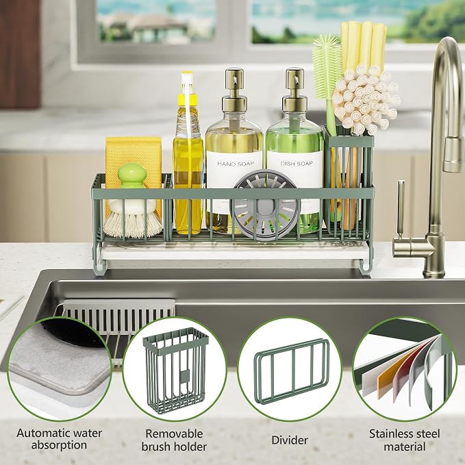 Cisily Extra Large Sink Caddy Organizer - Image 3