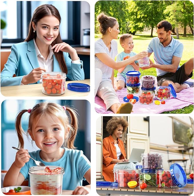HOMETALL Freezer Storage Containers, Airtight Plastic | Food Storage Containers - Image 6
