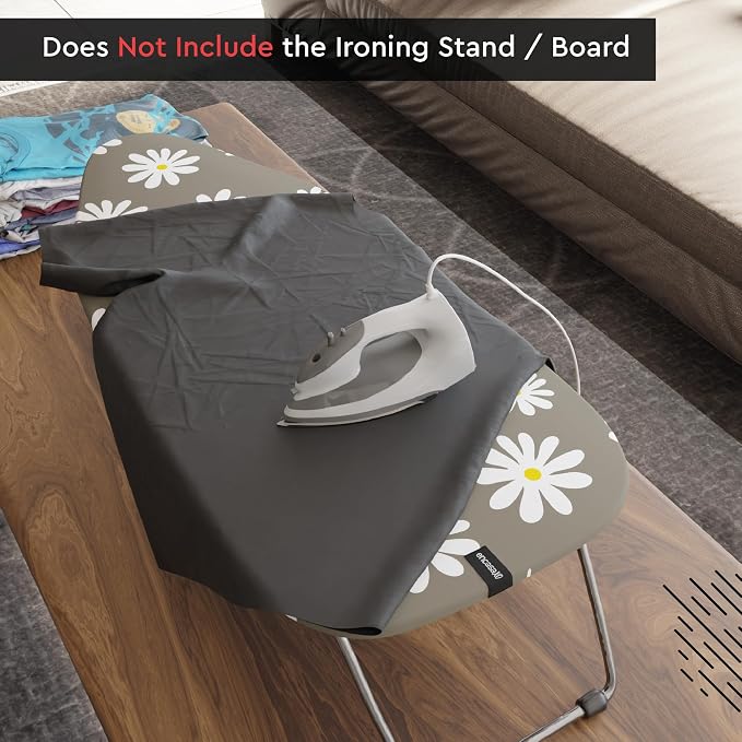 Encasa XO Ironing Board Cover and Pad, Thick Felt 28"x12" - Image 4