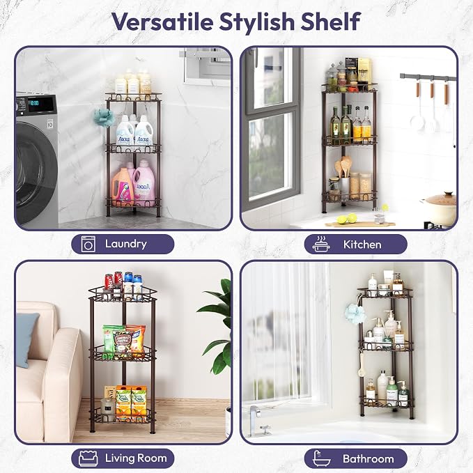 SWTYMIKI Standing Shower Caddy Corner - Image 6