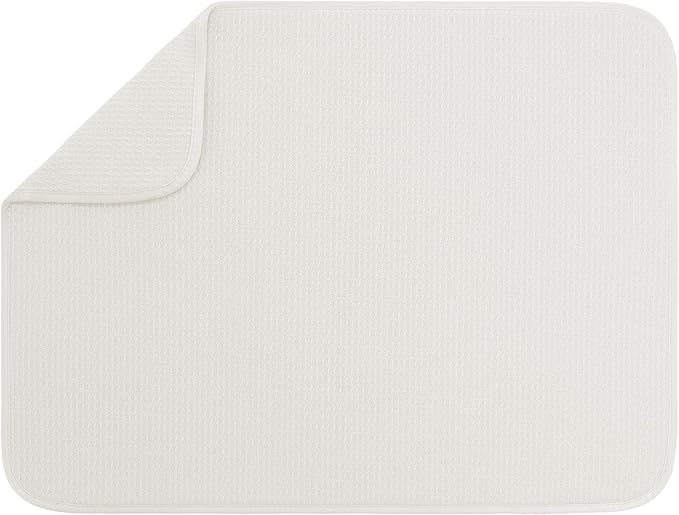 S&T INC. Dish Drying Mat, Cream | Absorbent Microfiber, Extra Large Kitchen by STINC