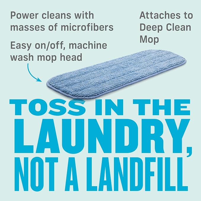 E-Cloth Mop Head Replacement, Reusable Mop Pads - Image 3