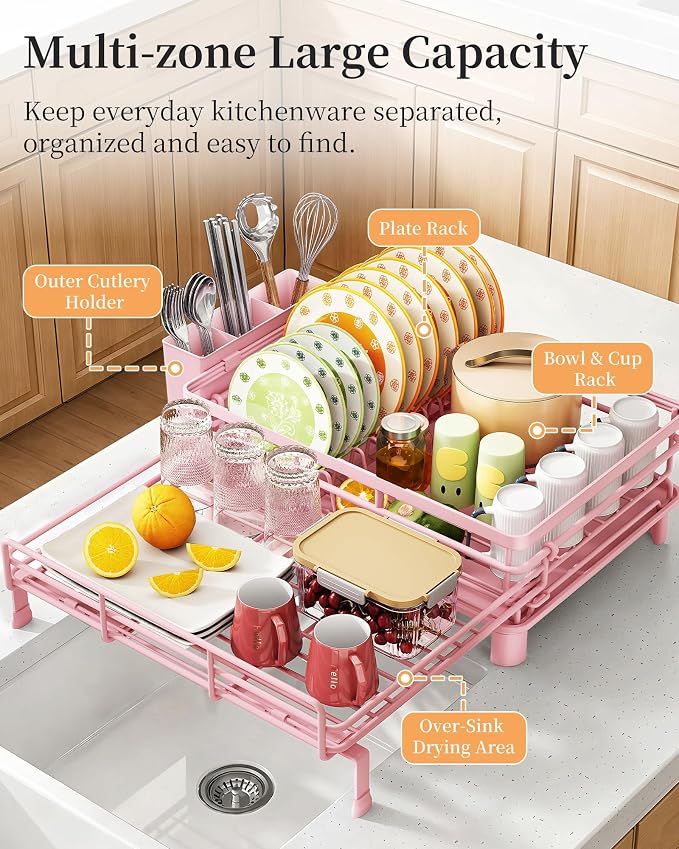 SAYZH Expandable Dish Drying Rack - Image 4