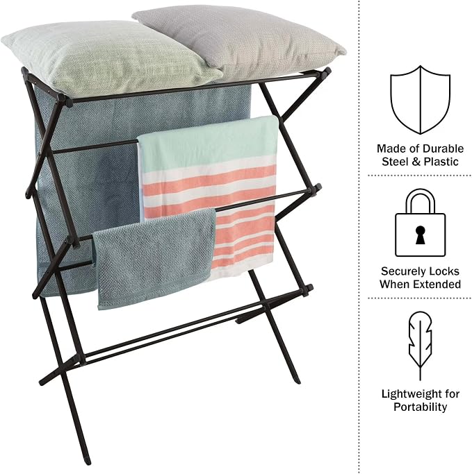 Collapsible Drying Rack for Laundry, Indoor Outdoor Clothes Drying Rack Foldable - Image 5
