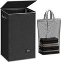 SOLEDI 90L Laundry Hamper with Lid, Large Collapsible Laundry Basket | Sturdy by SOLEDI