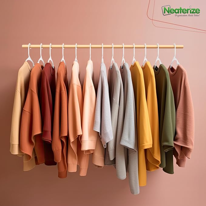 NEATERIZE Clothes Hangers Plastic 100 Pack - Image 5