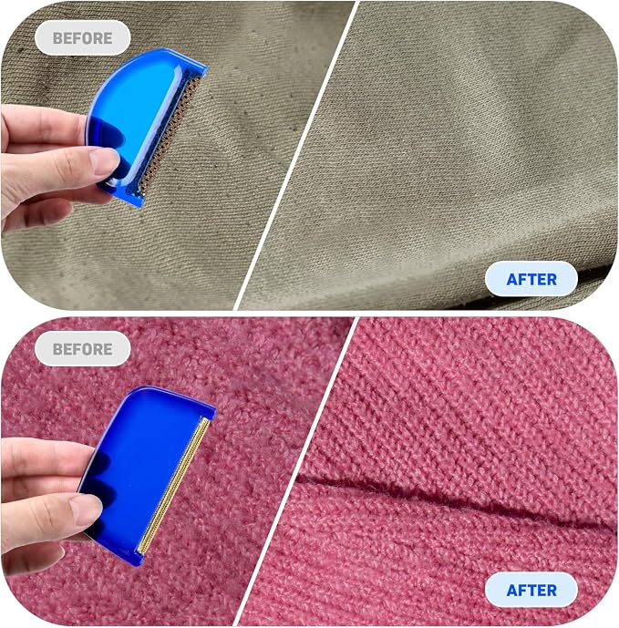 Boao 20 Pieces Sweater Combs to Remove Pilling, Retro Luxury | Fabric Shaver - Image 3