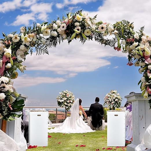 Nosiny 30 Pcs 50 Gallon Corrugated Cardboard Trash Cans for Events, Disposable and Reusable Cardboard Bin Bulk with Trash Bag, Recycling Pop-up Garbage Box, Foldable Waste Container for Party (White)