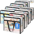 BlissTotes Moving Bags 40L 8PCS, Transparent Containers by BlissTotes