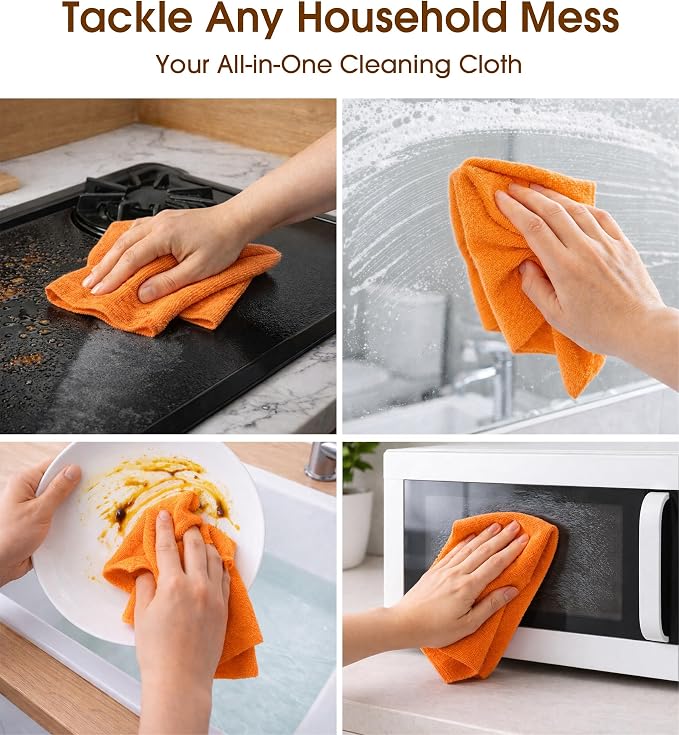KitchLife Microfiber Cleaning Cloth Roll, 100 Pack - Image 4