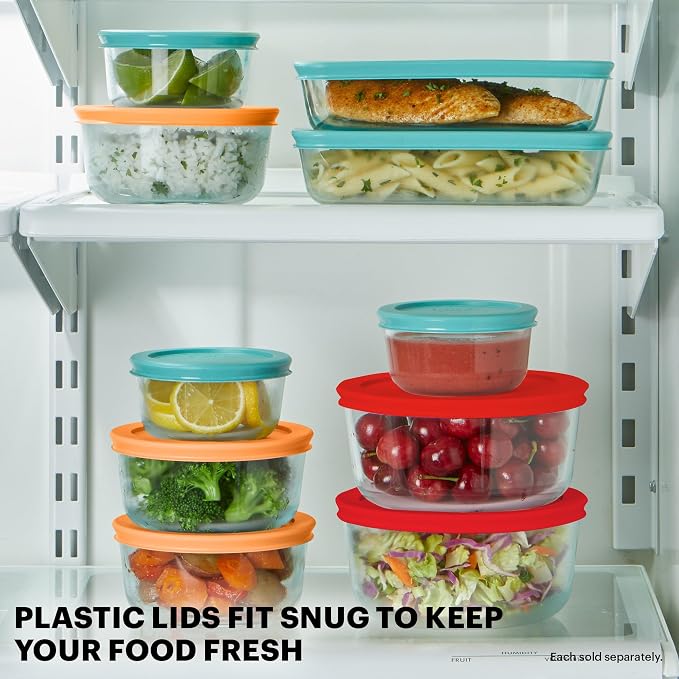 Pyrex Simply Store Mixed Sized Glass Food Storage Set - Image 4