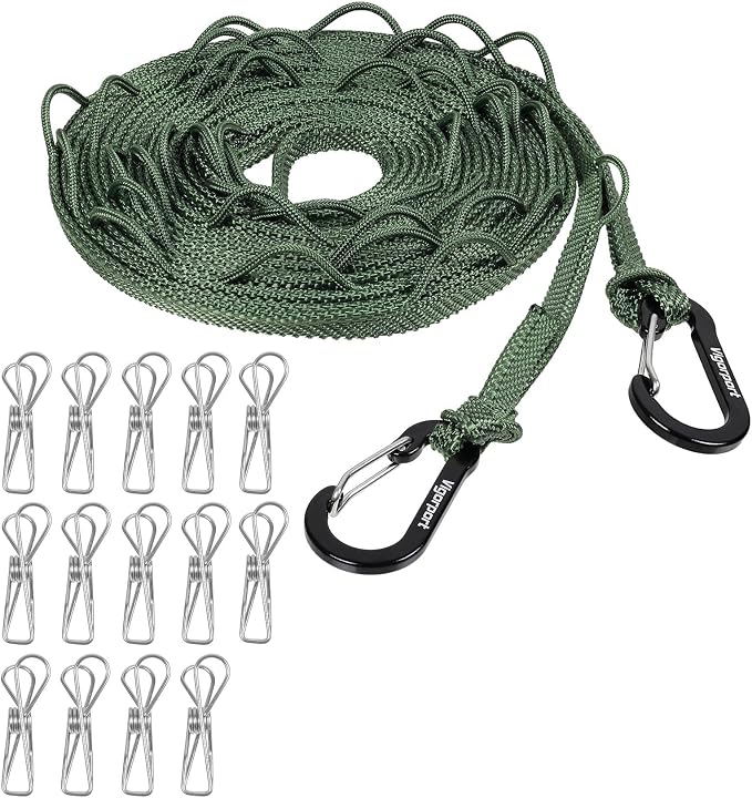 Vigorport Portable Travel Clothesline, Clothes Drying Line by Vigorport