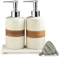 2 Pack Ceramic Soap Dispensers Set, Hand and Dish Soap Dispenser | Shampoo and by Cormomu