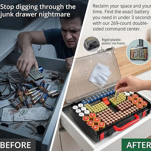 Battery Organizer Storage Case - Image 8