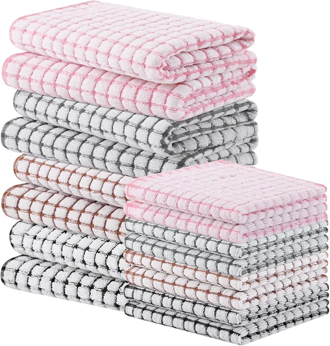 Homaxy Kitchen Towels and Dishcloths Set by Homaxy
