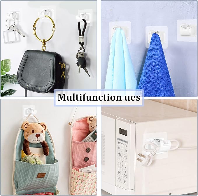 Self Adhesive No Drill Adjustable Curtain Rod Holder Hooks Brackets | Nail Free - Image 7