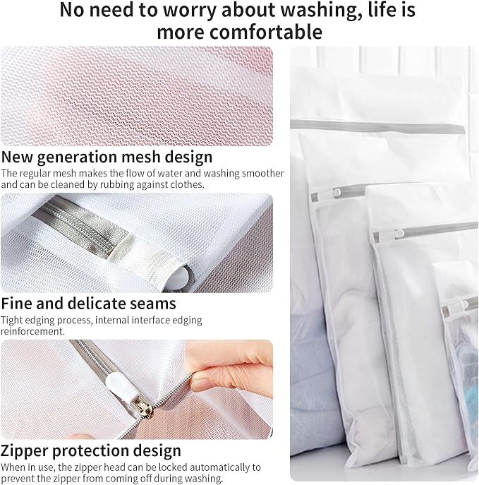 10 Pack Mesh Laundry Bags for Delicates - Image 4