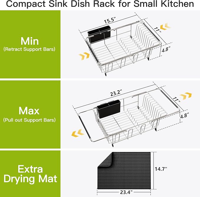 JASIWAY in Sink Dish Drying Rack - Image 6