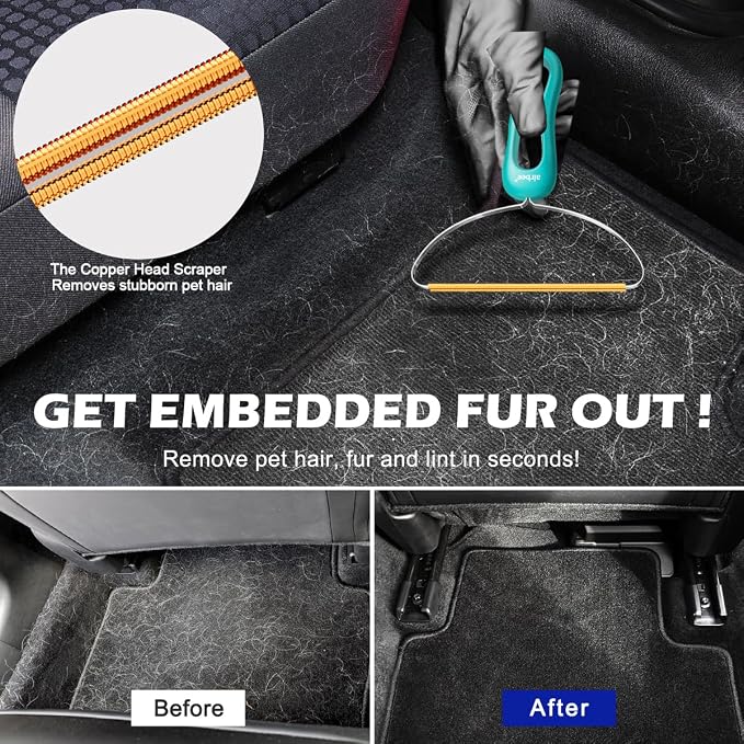 Pet Hair Remover 3-Pack, Reusable Dog & Cat Hair Removal Tools, Lint Shaver | - Image 2