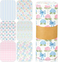 Reusable Kitchen Cloths Cotton Towel, 36 Pack, Pastel Hydrangea by Noveread