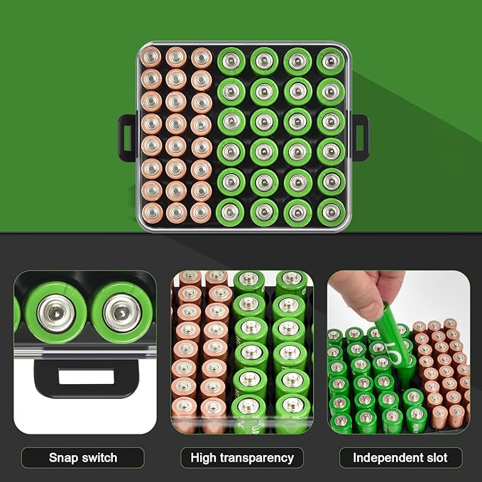 ALCYON Battery Organizer Case, Battery Vault Box - Image 2