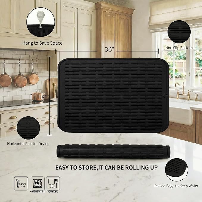 MicoYang Silicone Dish Drying Mat - Image 2