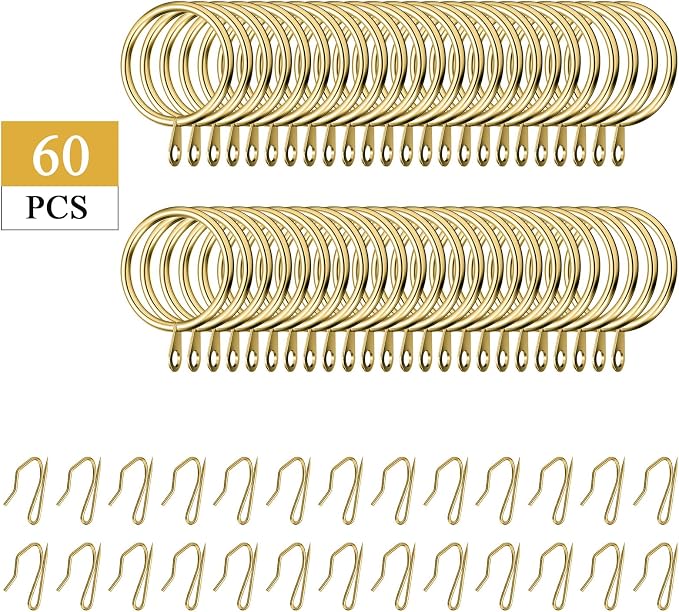 Hotop 30 Pcs Metal Curtain Rings - Image 3