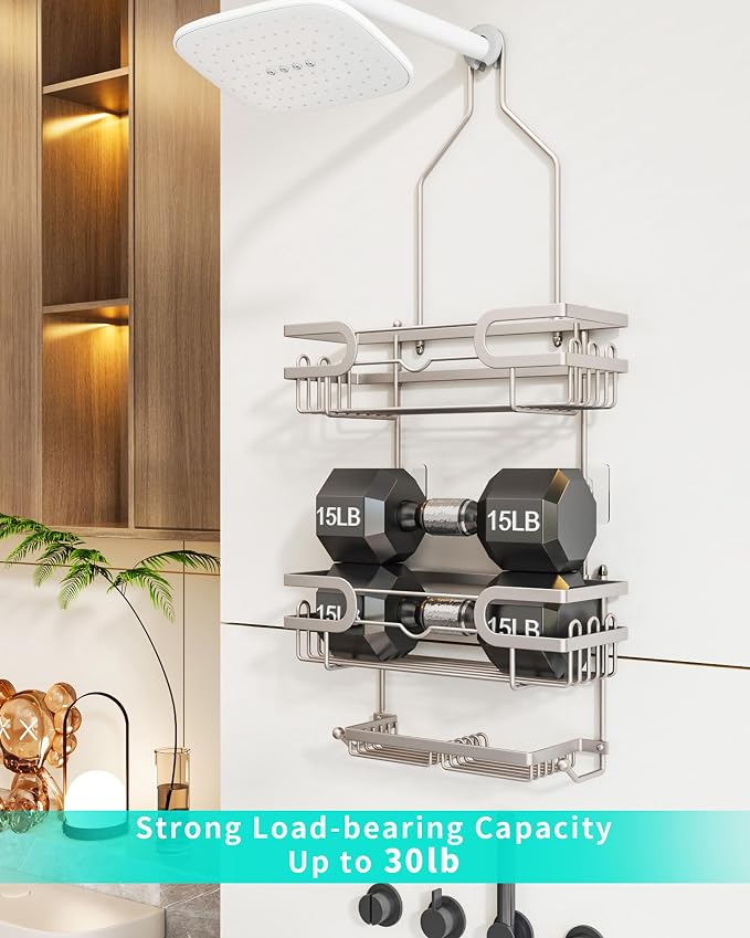 HapiRm Bathroom Hanging Shower Caddy - Image 4