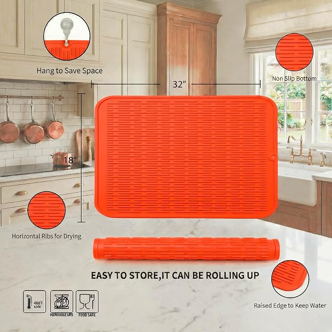 MicoYang Silicone Dish Drying Mat - Image 2