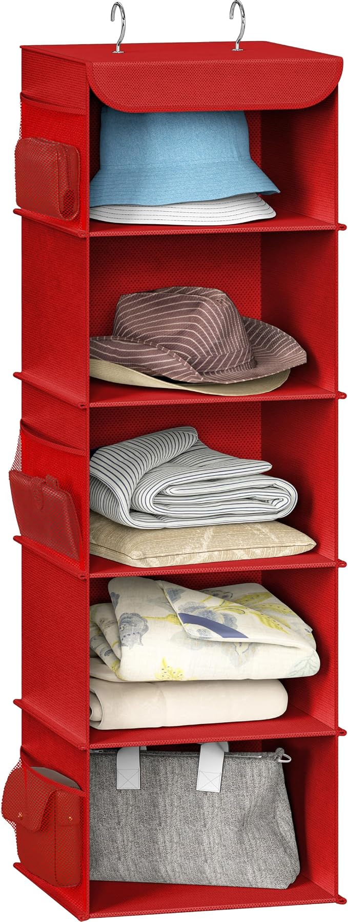 Simple Houseware 5 Shelf Hanging Closet Organizer, Top Support Metal Frame by SimpleHouseware