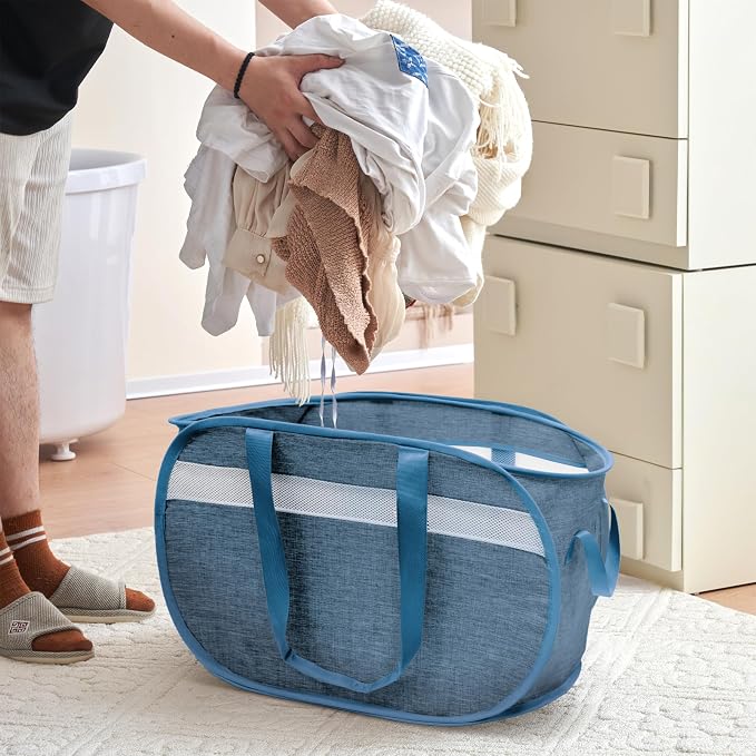 Collapsible Tear Proof Laundry Baskets - Image 2