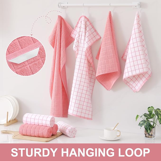 Homaxy Large Premium Cotton Kitchen Towels 16"x 28", 6 Pack - Image 6