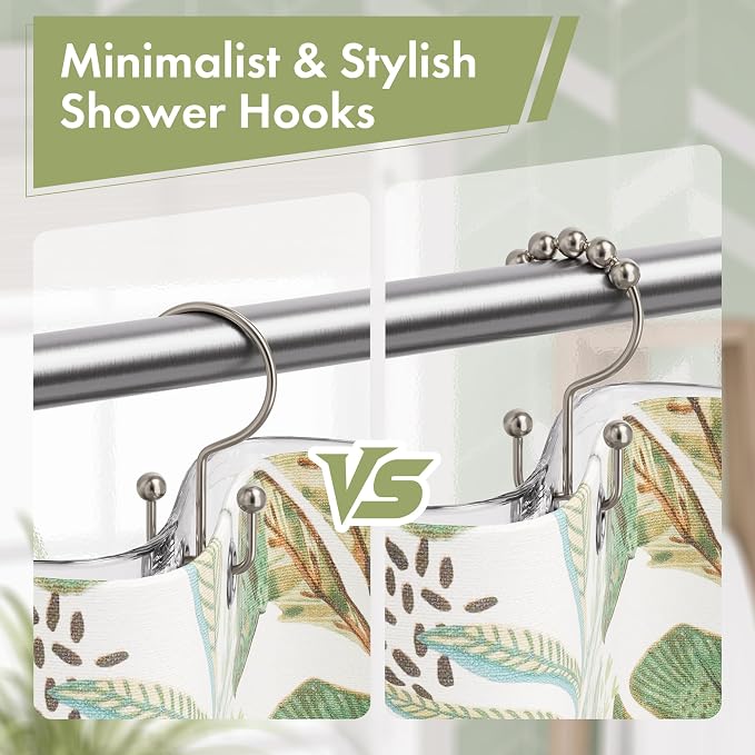 Amazer Shower Curtain Hooks, Shower Rings - Image 6