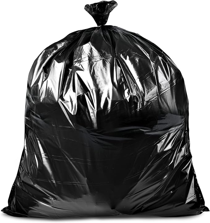 Tasker Contractor Garbage Bags, 150 ct, 55-60 Gal, 3 Mil Black | 150 Count Bulk - Image 6