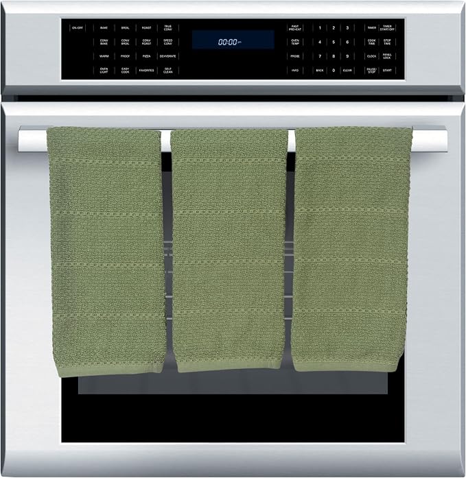 Dark Sage Green Kitchen Hand Dish Towels, 100% Cotton - Image 9