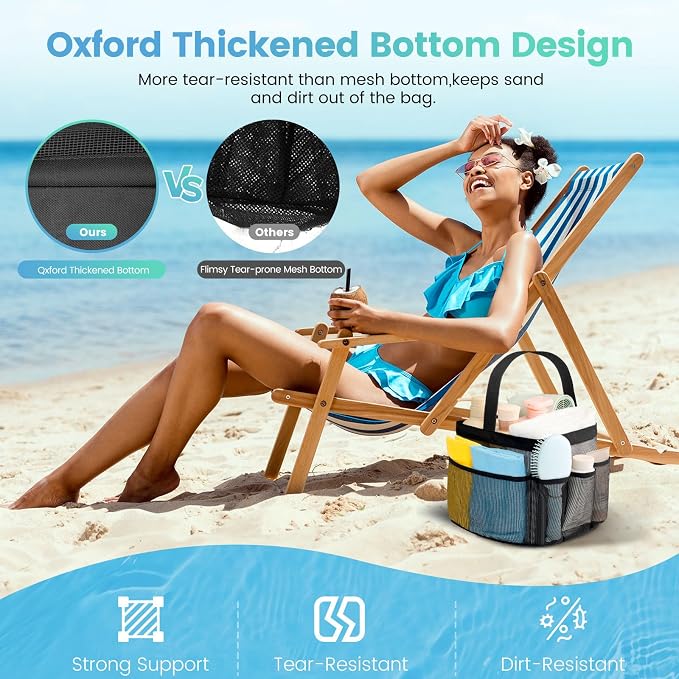 Mesh Shower Caddy Portable for College Dorm Room Essentials for Girls - Image 4