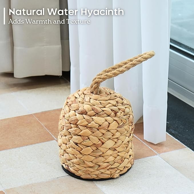 4.4lb Water Hyacinth Door Stop, Door Stopper - Image 4