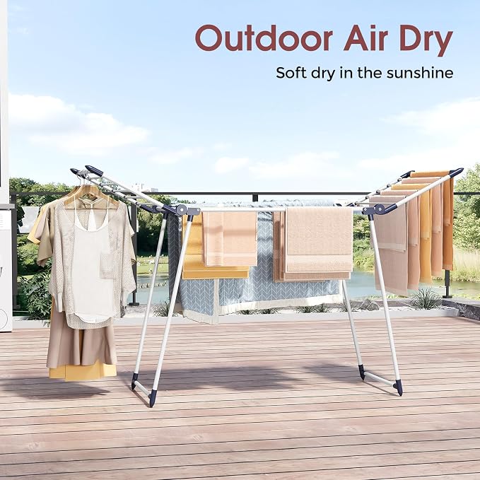 Clothes Drying Rack, Large Capacity Drying Rack, 37lbs Hold, Foldable Drying - Image 7